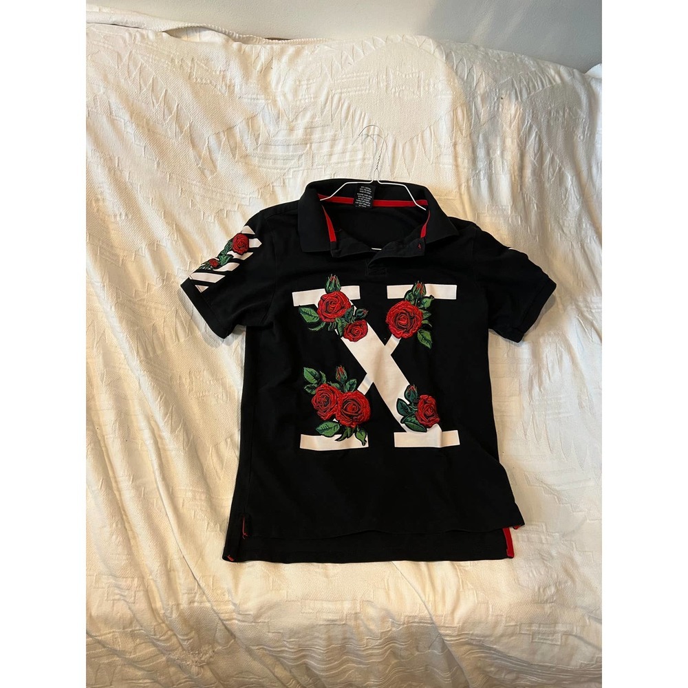 Krisp NYC Polo Roses X Shirt Mens S Rare